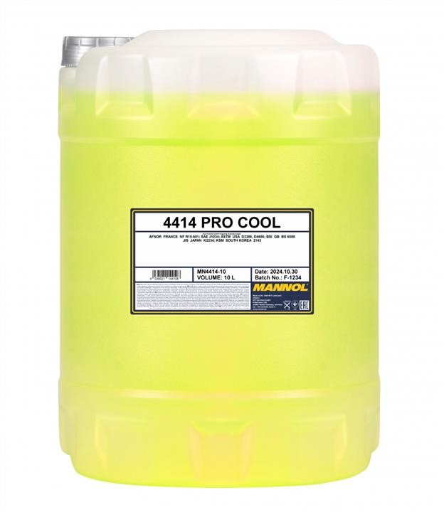 MN441410 Mannol Antifreeze Mannol Pro Cool for motor vehicles, Yellow -40°C/+135°C, 10L
