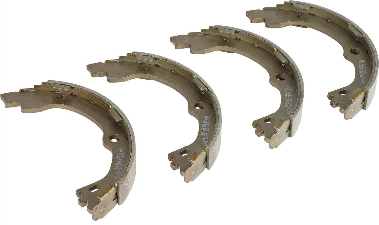 Parking brake pads Kia: 530738 Metelli Brake Shoe Set, parking brake