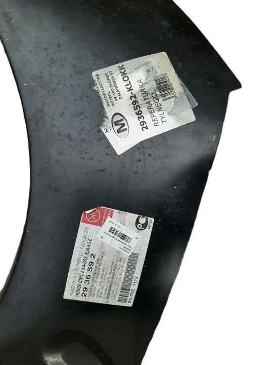 Klokkerholm Rear wing repair part, Rust in places, has minor deformations, scratches – price 178 PLN