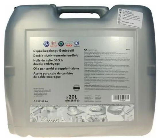 VAG G 052 182 A6 Transmission oil VAG ATF DSG, 20L G052182A6 G052182A6 VAG Transmission oil VAG ATF DSG, 20L