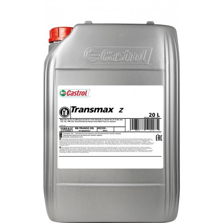 Castrol TRANSATFZ20L Transmission oil Castrol Transmax ATF Z, 20L TRANSATFZ20L TRANSATFZ20L Castrol Transmission oil Castrol Transmax ATF Z, 20L