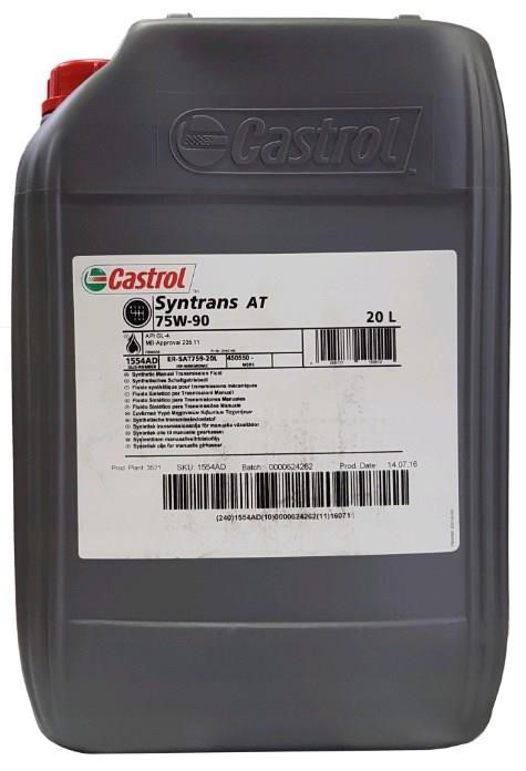 Castrol SYNAT75W9020L Transmission oil Castrol Syntrans AT 75W-90, 20L SYNAT75W9020L SYNAT75W9020L Castrol Transmission oil Castrol Syntrans AT 75W-90, 20L