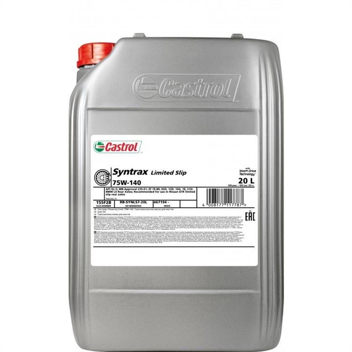 Castrol SYNLIMSLIP75W14020L Transmission oil Castrol Syntrax Limited Slip 75W-140, 20L SYNLIMSLIP75W14020L SYNLIMSLIP75W14020L Castrol Transmission oil Castrol Syntrax Limited Slip 75W-140, 20L