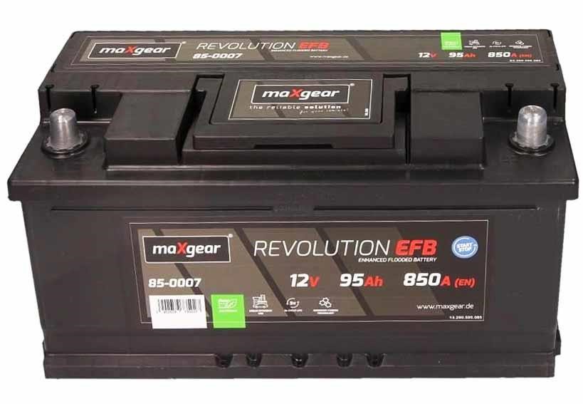 Starter battery Fiat Ducato: 850007 Maxgear Battery Maxgear 12V 95AH 850A(EN) R+