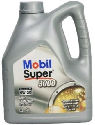 MOBSUP3000FP0W204L Mobil Engine oil MOBIL Super 3000 Formula P 0W-20, 4L