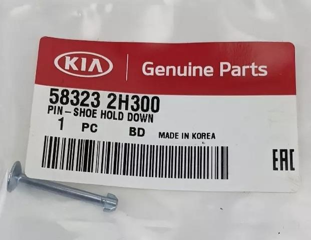 Hyundai/Kia 58323 2H300 Brake shoe pin 583232H300 583232H300 Hyundai/Kia Brake shoe pin