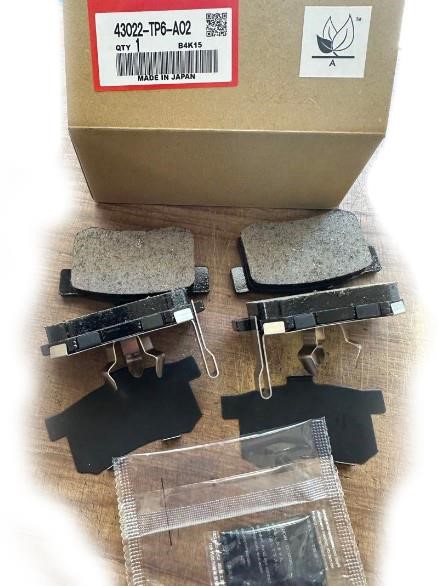 Honda 43022-TP6-A02 Brake pad set 43022TP6A02 43022TP6A02 Honda Brake pad set