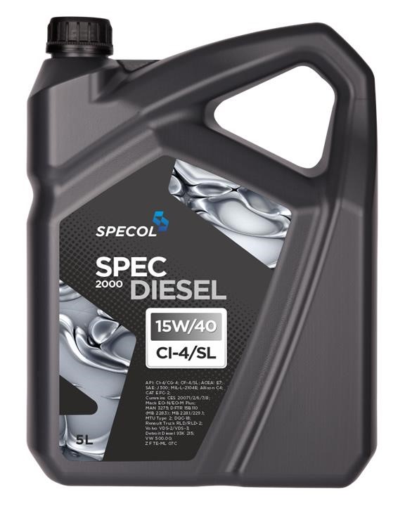 101449 Specol Engine oil SPECOL SPEC DIESEL 2000 15W-40, 5L