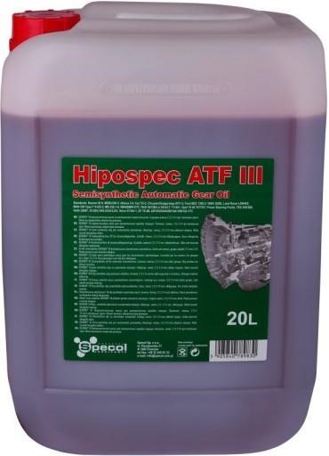 100928 Specol Transmission oil SPECOL HIPODSPEC ATF III, 20L