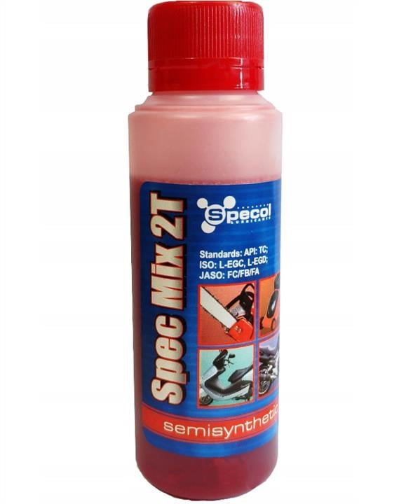 600110 Specol Engine oil SPECOL SPEC MIX 2T SEMISYNT RED, 0, 1L