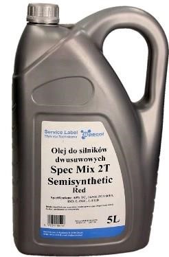 600000 Specol Engine oil SPECOL SPEC MIX 2T SEMISYNT RED, 5L