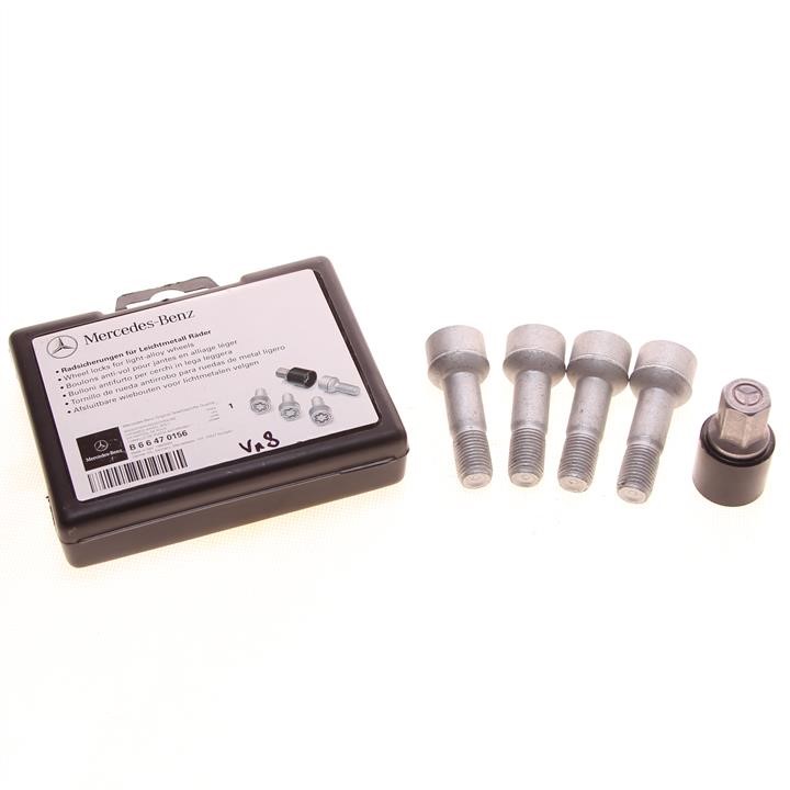 Secret Bolt for Wheel, set (4 bolts &amp;amp;amp; key) Mercedes B6 6 47 0156