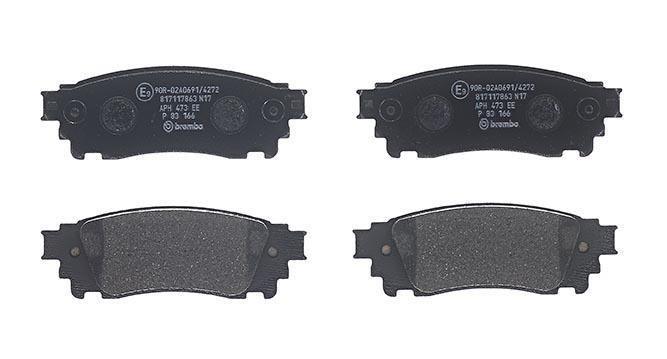 Toyota 04466-78030 Rear brake pad set 0446678030 0446678030 Toyota Rear brake pad set