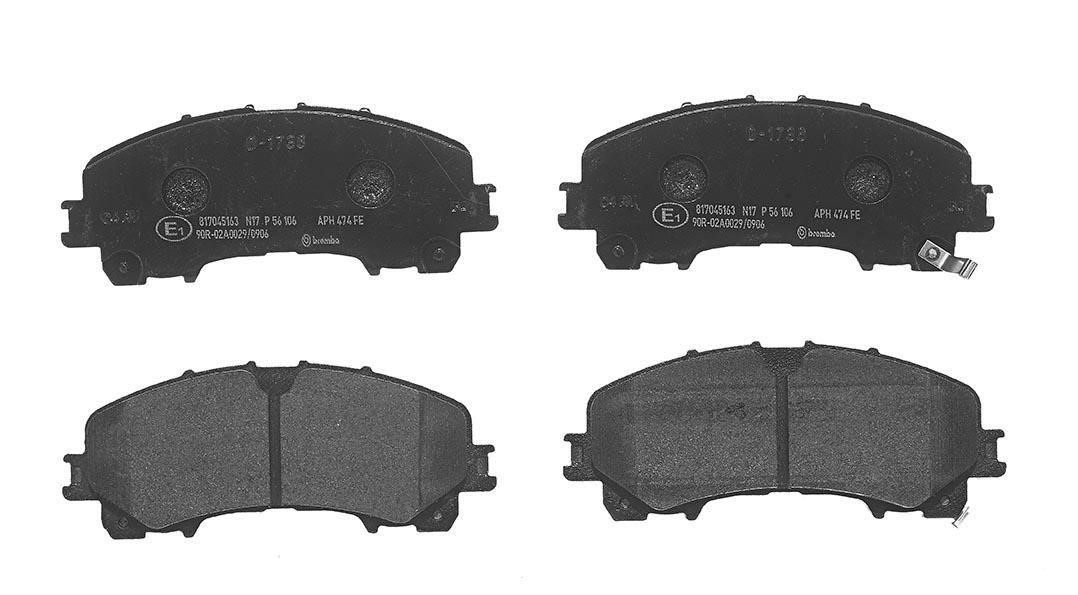 Brake pad kit Renault Koleos: D10605NA0A Nissan Front disc brake pads, set