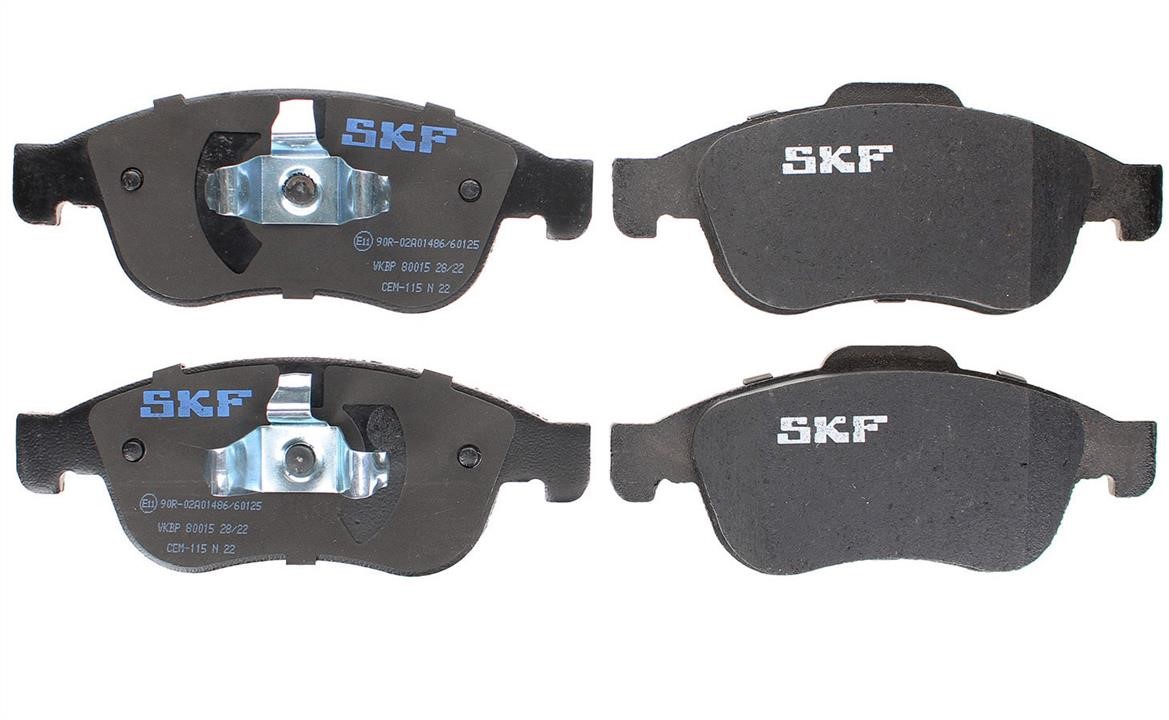 Brake pad kit Dacia: VKBP80015 SKF Brake pad set
