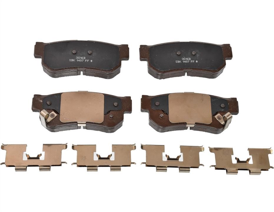 Brake pad Hyundai Highway: 583021FE00 Hyundai/Kia Brake pad set