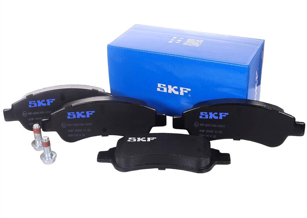 Disc brake pad set Opel Rocks-E: VKBP80002 SKF Brake pad set