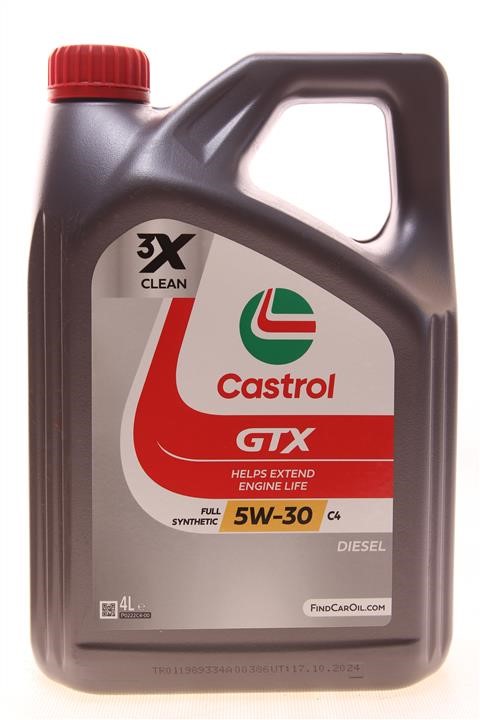 Engine oil Castrol GTX 5W-30 C4, 4L Castrol 5W30GTXC44L