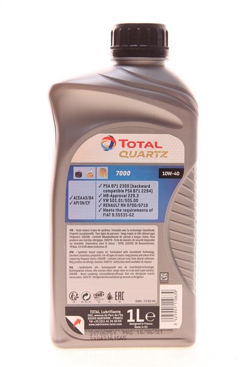 Engine oil Total QUARTZ 7000 10W-40, 1L Total 10W40Q70001L
