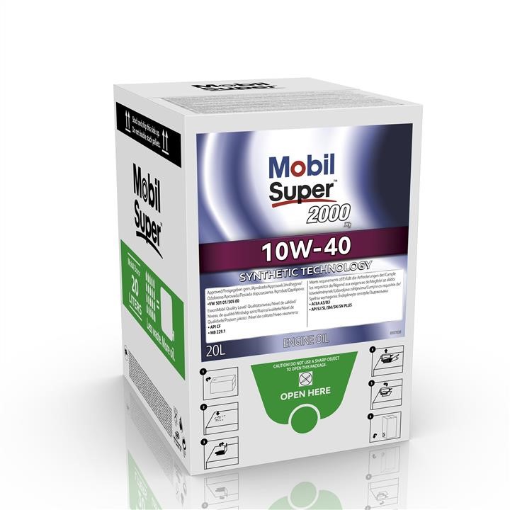 MOBSUP2000X110W4020L Mobil Engine oil MOBIL SUPER 2000 X1 10W-40, 20L