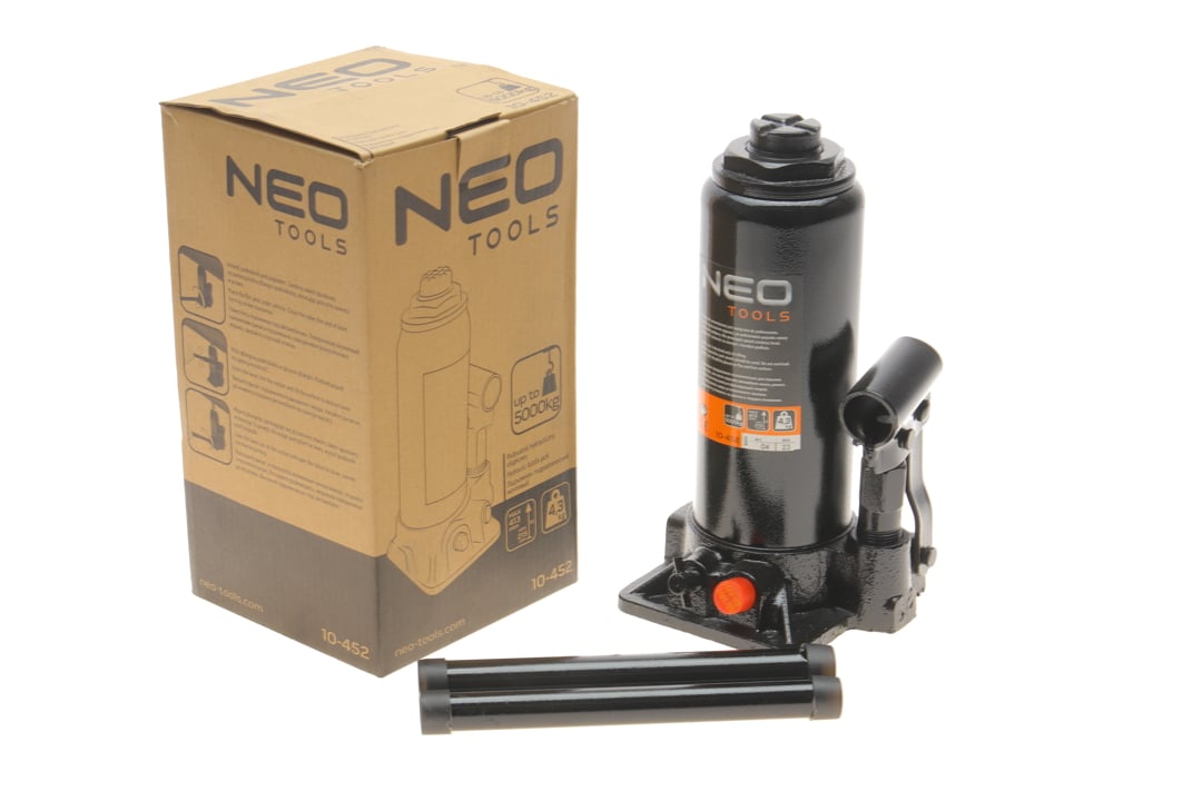 10452 Neo Tools Jack, hydraulic bottle jack 5t, 215-413 mm