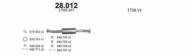 Rear silencer Citroen Jumper: 28012 Izawit Box with front pipe