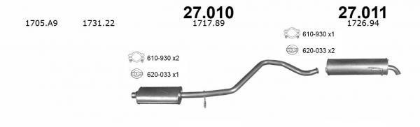 27010 Izawit Central silencer
