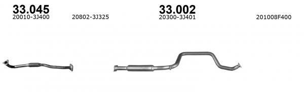 33002 Izawit Central silencer