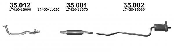35001 Izawit Central silencer