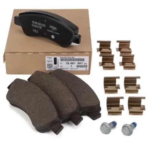Citroen/Peugeot 16 461 861 80 Front disc brake pads, set 1646186180 1646186180 Citroen/Peugeot Front disc brake pads, set