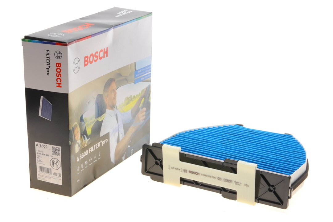 AC filter Mercedes V-Class: 0986628600 Bosch Cabin filter