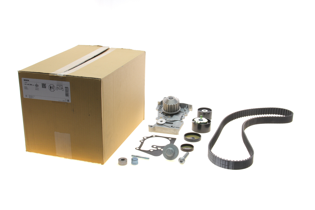 Cambelt kit Renault Laguna: 1987946390 Bosch TIMING BELT KIT WITH WATER PUMP
