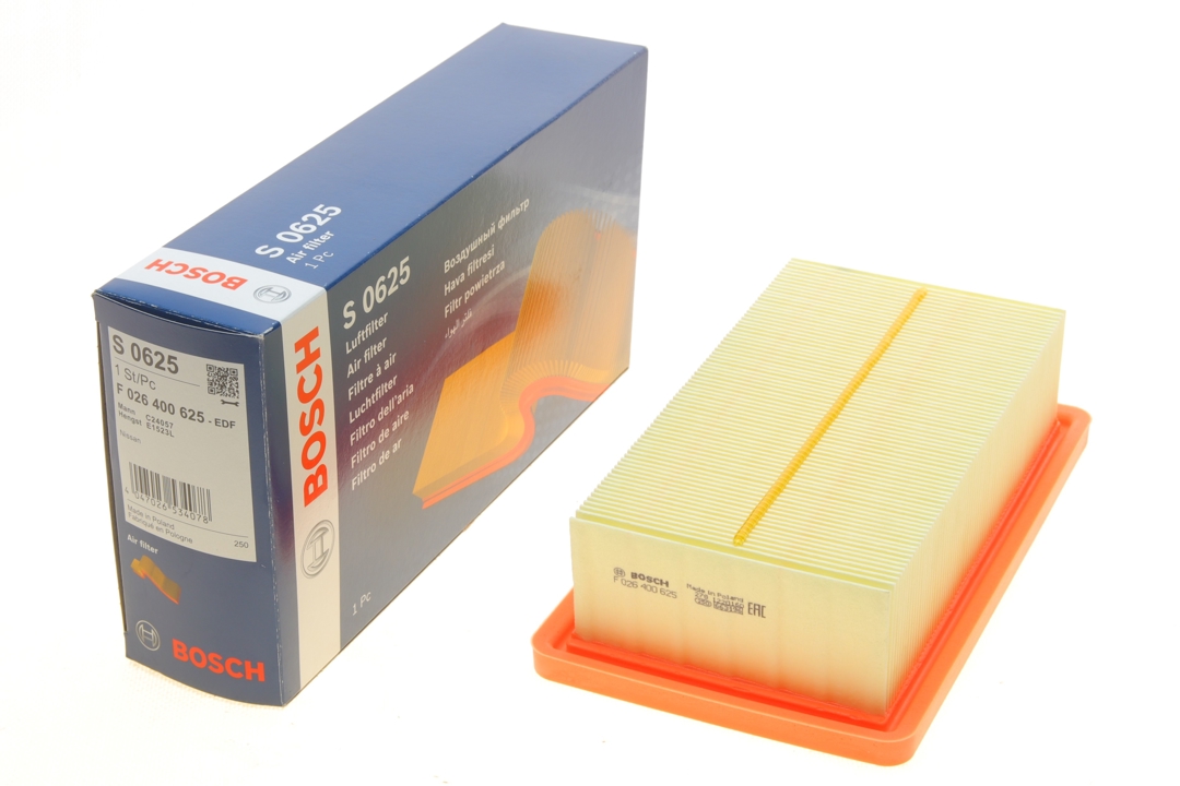 Air filter Renault Captur: F026400625 Bosch Air filter