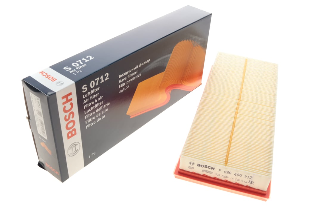 Car air filter Mercedes M-Class: F026400712 Bosch Air filter