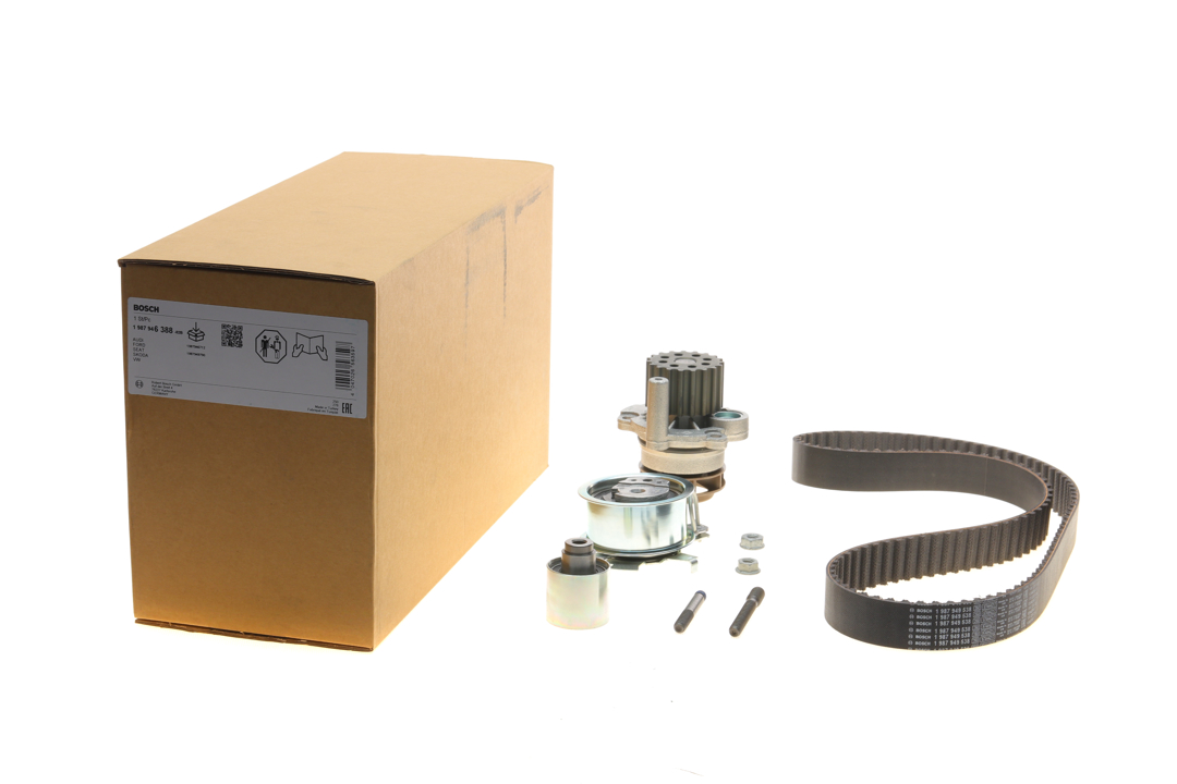 Timing belt set Seat Inca: 1987946388 Bosch TIMING BELT KIT WITH WATER PUMP