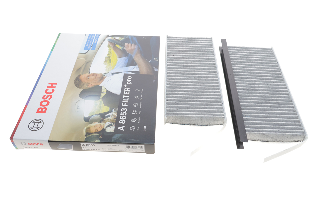 Air conditioning filter Nissan Interstar: 0986628653 Bosch Cabin filter