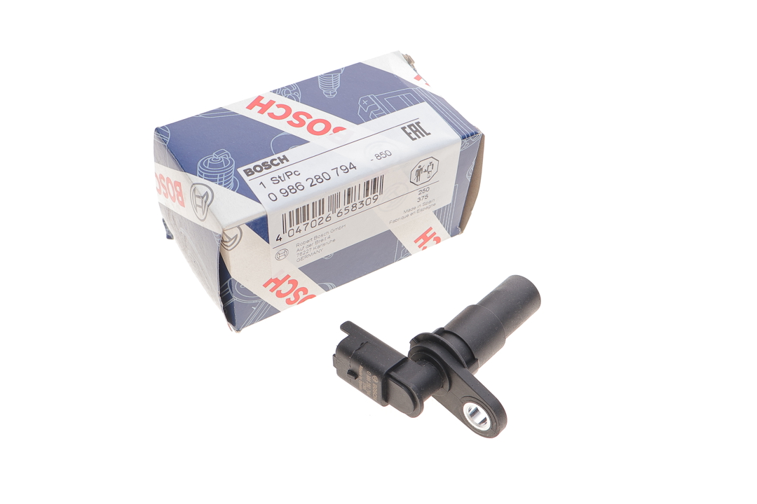 Crank position sensor Renault Laguna: 0986280794 Bosch Crankshaft position sensor
