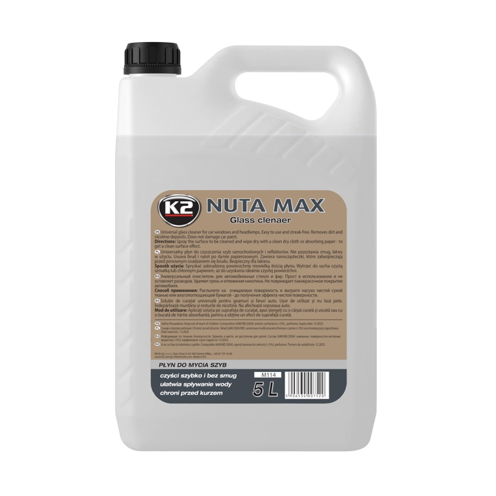 M114 K2 Glass cleaner K2 Nuta Max, 5 l