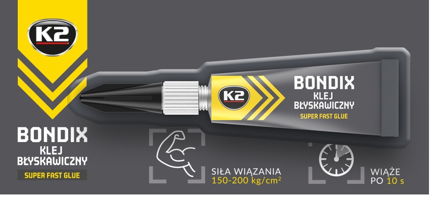 B1000 K2 Instant adhesive K2 Bondix, 3g