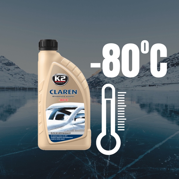 Winter glass washer, concentrate K2 Claren -80°C, 1 liter K2 K611