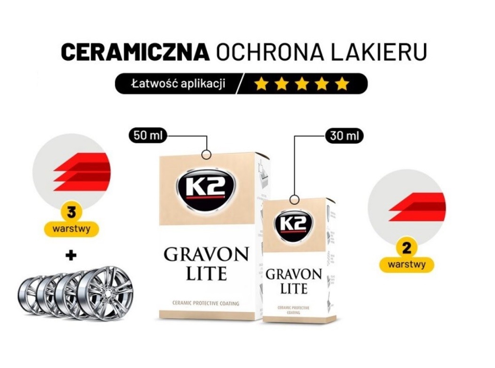 K2 K2 Gravon Lite Ceramic Coating, 50 ml – price 59 PLN
