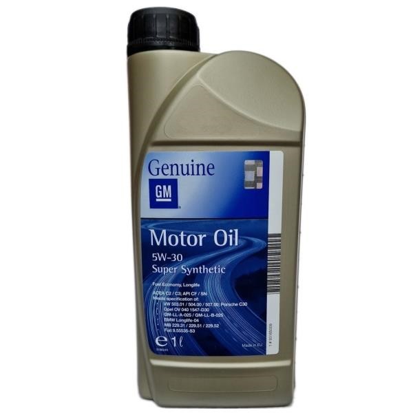 Motor oil General Motors Super Synthetic 5W-30, 1 l General Motors 93165009