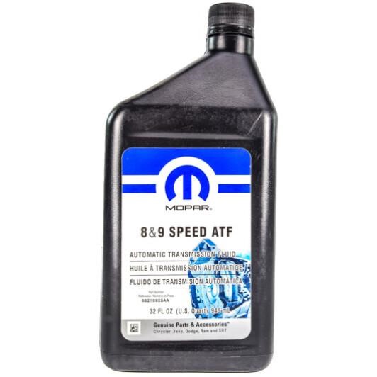 Chrysler/Mopar 68218925AB Transmission oil Chrysler/Mopar ATF ZF 8/9 SPEED, 0,946L 68218925AB 68218925AB Chrysler/Mopar Transmission oil Chrysler/Mopar ATF ZF 8/9 SPEED, 0,946L