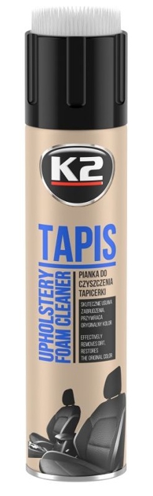 K206B K2 Upholstery Cleaning Foam K2 Tapis + Brush, 600 ml