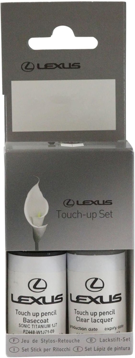 PZ448W077109 Toyota Touch up Pencil Set 077 White Pearl CS, 2х9 ml