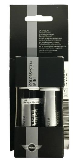 51912148497 BMW Touch up Pencil Set BMW Mini Midnight Black Metallic, 2х12 ml