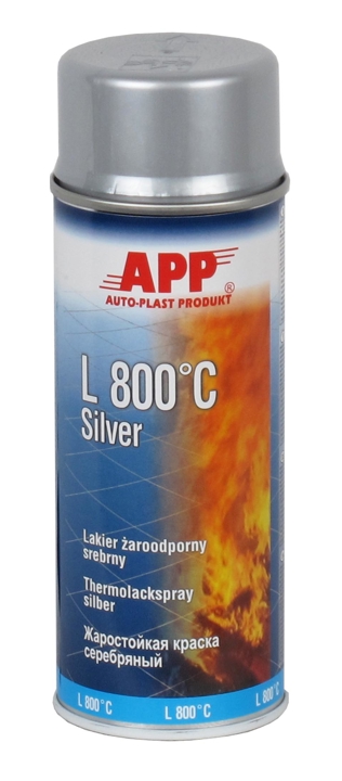 210433 APP Aerosol paint APP heat-resistant silver, 400 ml