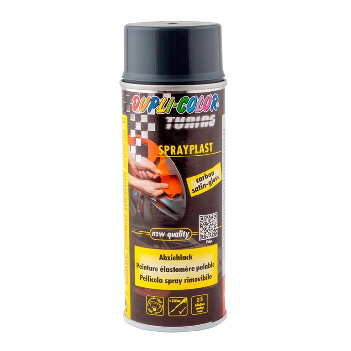 388064 Motip Aerosol paint with liquid rubber effect Motip Dupli Color, carbon, 400 ml