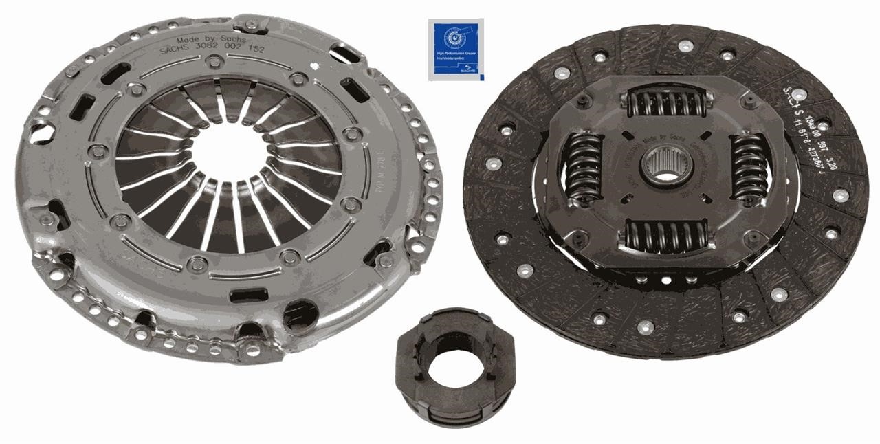 Automotive clutch kit Volkswagen Scirocco: 3000970172 SACHS Clutch kit