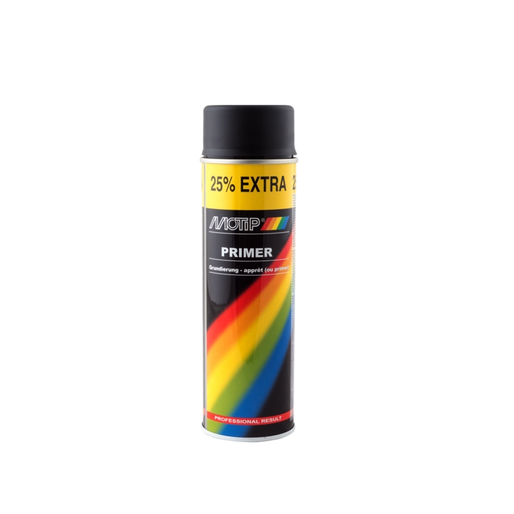 004052 Motip Aerosol acrylic standard primer black, 500 ml